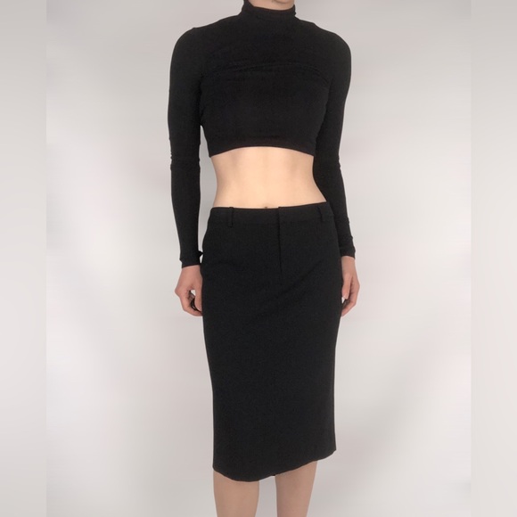 NWT Ralph Lauren Blue Label Wool Midi Skirt - Picture 3 of 6